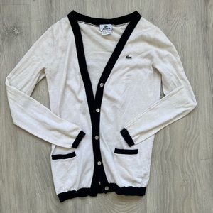 vintage lacoste cardigan (size 38) would fit xs-s